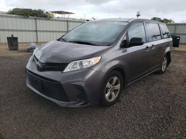 5TDZZ3DCXLS021748 - 2020 TOYOTA SIENNA L GRAY photo 2