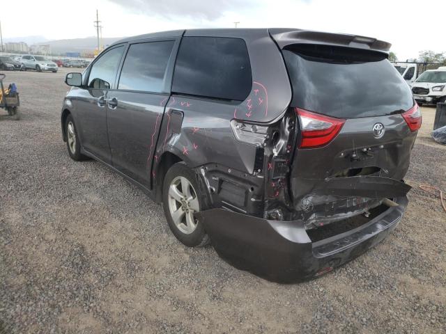 5TDZZ3DCXLS021748 - 2020 TOYOTA SIENNA L GRAY photo 3