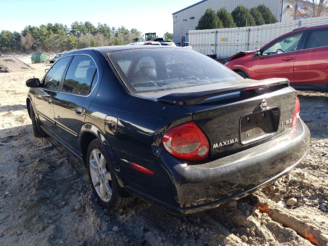 JN1DA31A13T404244 - 2003 NISSAN MAXIMA GLE BLACK photo 3