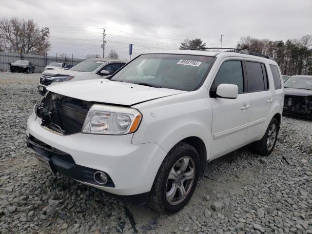 5FNYF4H55CB053159 - 2012 HONDA PILOT EXL WHITE photo 2