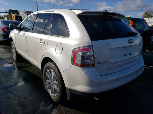 2FMDK3JC1ABA08240 - 2010 FORD EDGE SEL WHITE photo 3