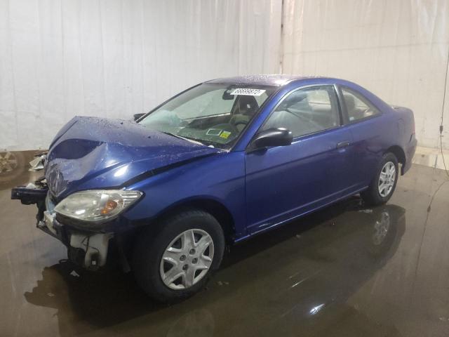 1HGEM22134L048495 - 2004 HONDA CIVIC DX V BLUE photo 1