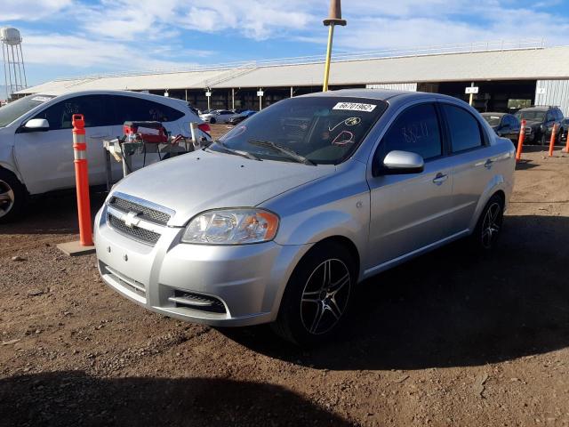 KL1TD56688B002001 - 2008 CHEVROLET AVEO BASE SILVER photo 2