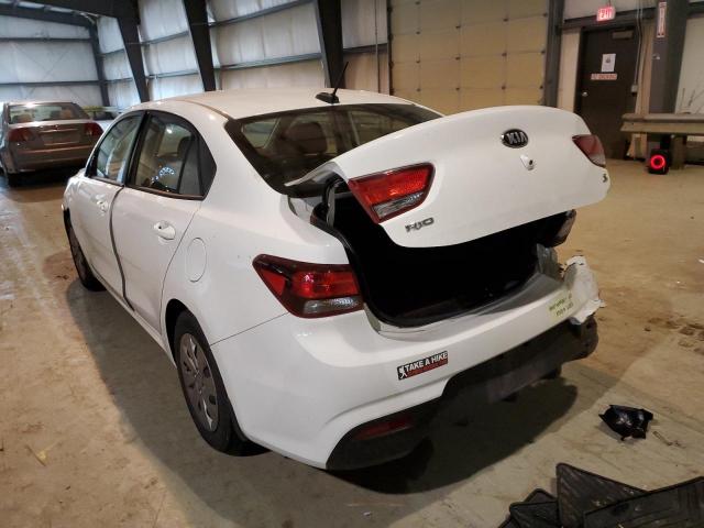 3KPA24AB7KE212037 - 2019 KIA RIO S WHITE photo 3