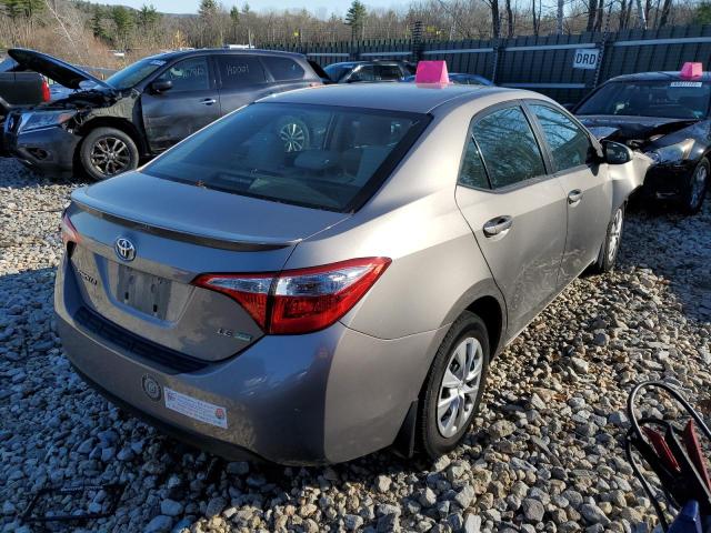 2T1BPRHE5FC240118 - 2015 TOYOTA COROLLA EC GRAY photo 4