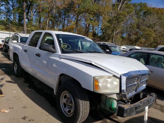 1D7HE28K05S297407 - 2005 DODGE DAKOTA QUA WHITE photo 1