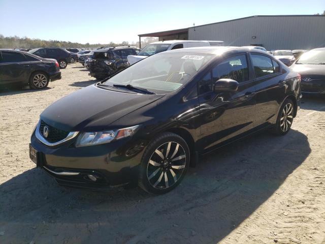 2HGFB2F97EH523526 - 2014 HONDA CIVIC EXL 黑色 照片 2