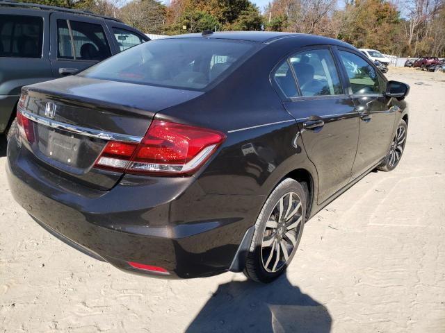 2HGFB2F97EH523526 - 2014 HONDA CIVIC EXL 黑色 照片 4