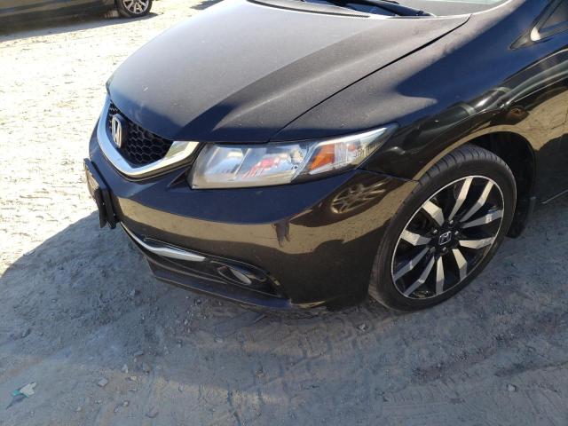 2HGFB2F97EH523526 - 2014 HONDA CIVIC EXL 黑色 照片 9