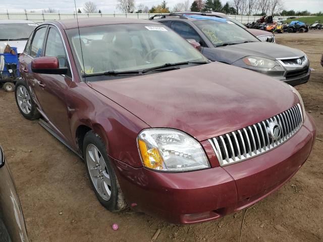 1MEHM40187G607111 - 2007 MERCURY MONTEGO LU BURGUNDY photo 1