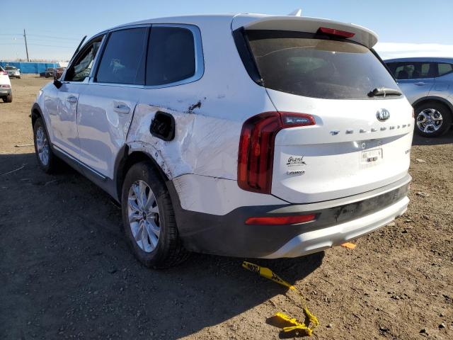 5XYP2DHC8MG122782 - 2021 KIA TELLURIDE WHITE photo 3