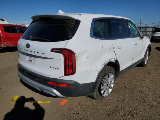 5XYP2DHC8MG122782 - 2021 KIA TELLURIDE WHITE photo 4