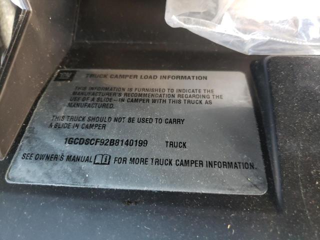1GCDSCF92B8140199 - 2011 CHEVROLET COLORADO L BLUE photo 10
