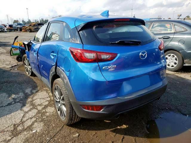 JM1DKFC77H0167846 - 2017 MAZDA CX-3 TOURI BLUE photo 3