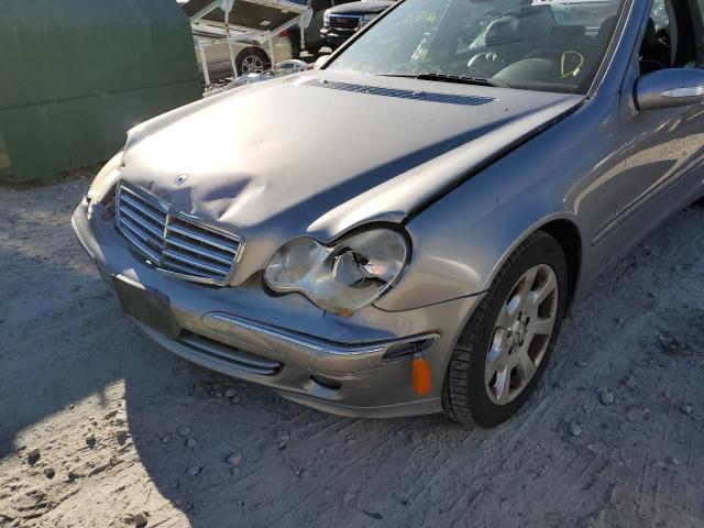 WDBRF92H96F793364 - 2006 MERCEDES-BENZ C 280 4MAT SILVER photo 9