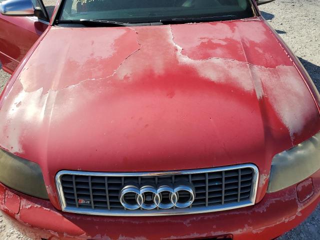 WAUPL68E74A284569 - 2004 AUDI S4 RED photo 7