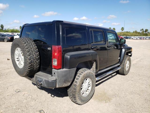 5GTEN13E988120499 - 2008 HUMMER H3 BLACK photo 4