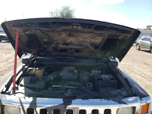 5GTEN13E988120499 - 2008 HUMMER H3 BLACK photo 7