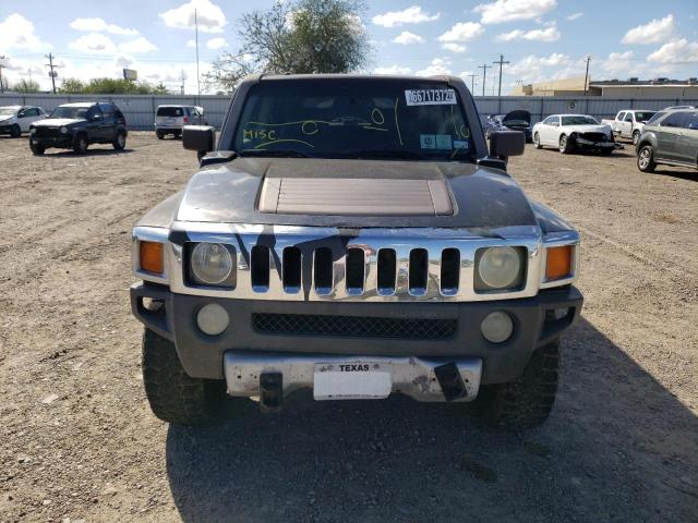 5GTEN13E988120499 - 2008 HUMMER H3 BLACK photo 9