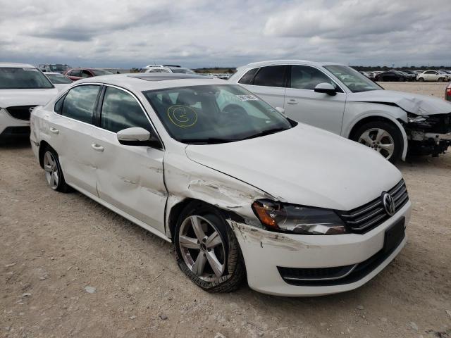 1VWBH7A33DC042666 - 2013 VOLKSWAGEN PASSAT SE WHITE photo 1