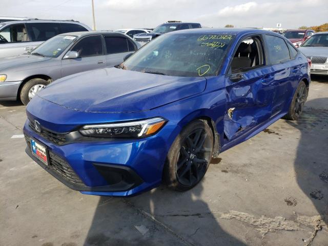 2HGFE2F5XNH558100 - 2022 HONDA CIVIC SPOR 蓝色 照片 1