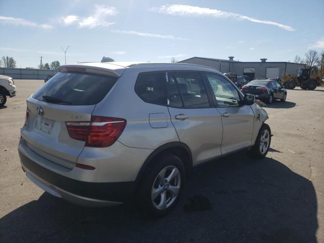 5UXWX5C54CL718548 - 2012 BMW X3 XDRIVE2 TAN photo 3