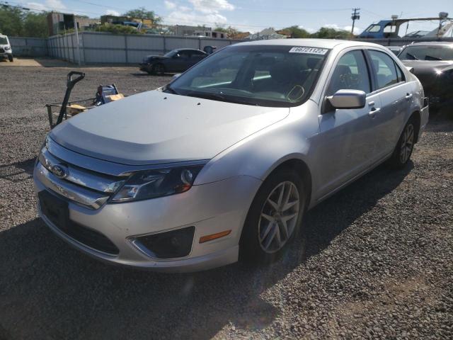 3FAHP0JA7CR232353 - 2012 FORD FUSION SEL SILVER photo 2