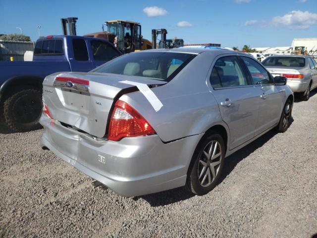 3FAHP0JA7CR232353 - 2012 FORD FUSION SEL SILVER photo 4