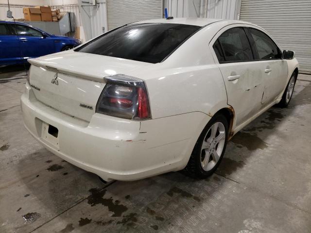 4A3AB56S37E033914 - 2007 MITSUBISHI GALANT GTS WHITE photo 4