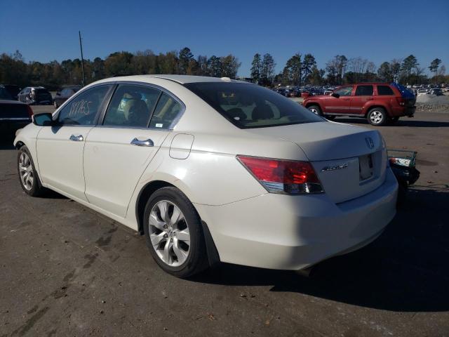 1HGCP36878A076314 - 2008 HONDA ACCORD EXL WHITE photo 3