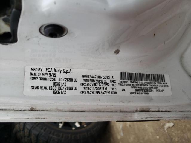 ZFBERFBT5G6B16054 - 2016 RAM PROMASTER WHITE photo 10