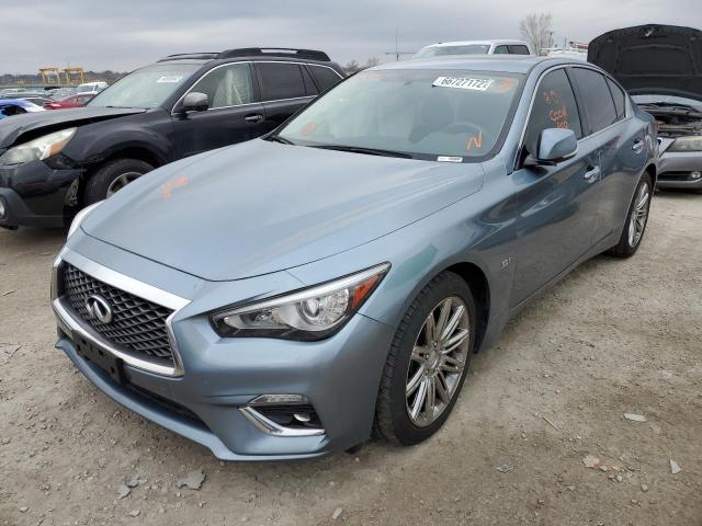 JN1EV7AR5KM556476 - 2019 INFINITI Q50 LUXE BLUE photo 2