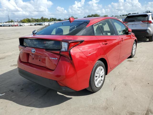 JTDKAMFU1N3163799 - 2022 TOYOTA PRIUS NIGH RED photo 3