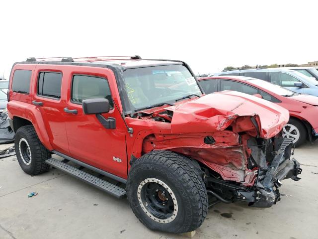 5GTDN136X68278965 - 2006 HUMMER H3 RED photo 4