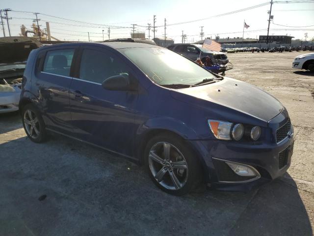 1G1JG6SB0E4212603 - 2014 CHEVROLET SONIC RS BLUE photo 4