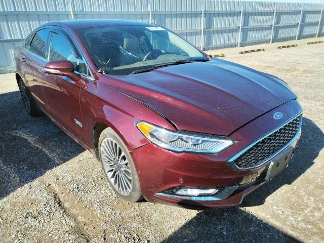 3FA6P0SU9HR380186 - 2017 FORD FUSION TIT MAROON photo 1