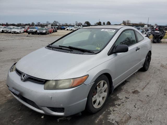 2HGFG12638H566904 - 2008 HONDA CIVIC LX SILVER photo 2