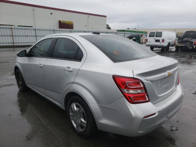 1G1JB5SH3J4106086 - 2018 CHEVROLET SONIC LS SILVER photo 3
