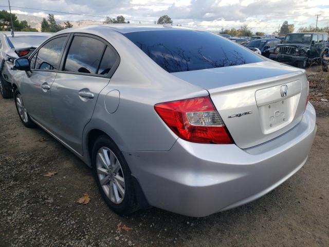 2HGFB2F92CH511507 - 2012 HONDA CIVIC EXL Srebrny zdjęcie 3