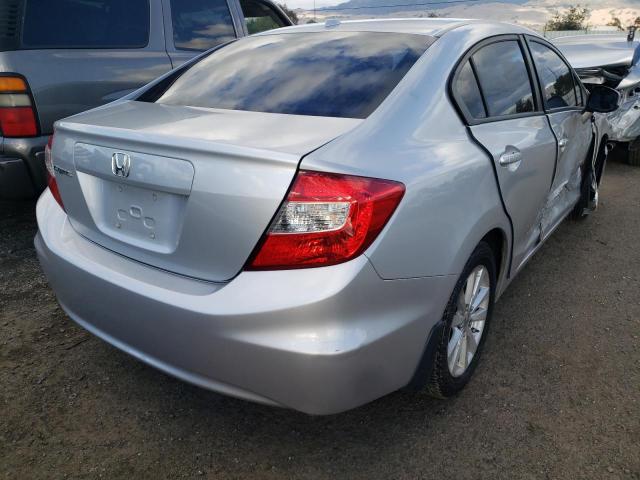 2HGFB2F92CH511507 - 2012 HONDA CIVIC EXL Srebrny zdjęcie 4
