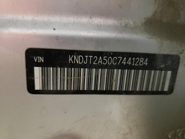 KNDJT2A50C7441284 - 2012 KIA SOUL SILVER photo 10