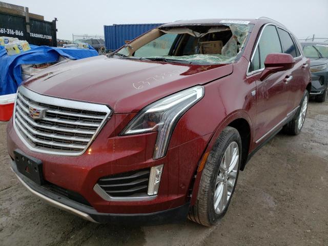 1GYKNGRS0JZ157686 - 2018 CADILLAC XT5 PLATIN RED photo 2