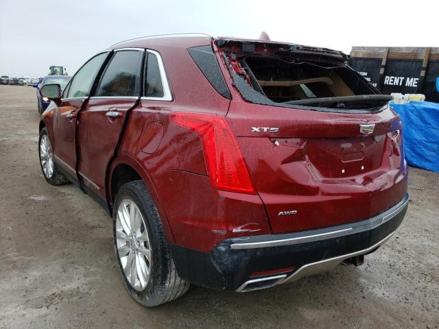 1GYKNGRS0JZ157686 - 2018 CADILLAC XT5 PLATIN RED photo 3