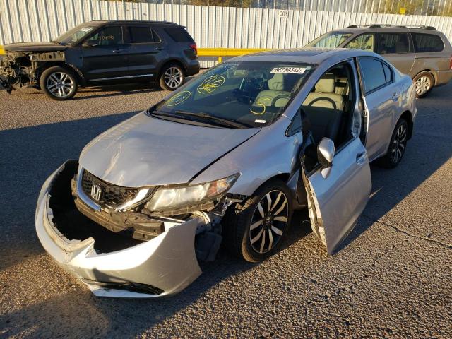 19XFB2F90EE027557 - 2014 HONDA CIVIC EXL Gümüş foto 2