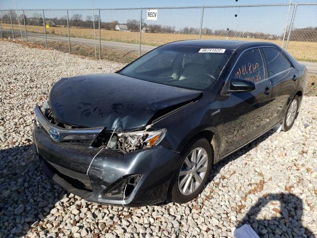 4T1BD1FK7CU017897 - 2012 TOYOTA CAMRY HYBR BLACK photo 2