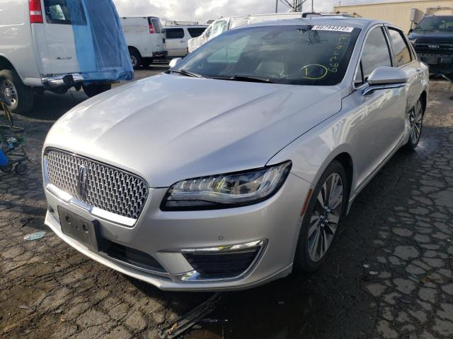 3LN6L5MU9HR654045 - 2017 LINCOLN MKZ HYBRID SILVER photo 2