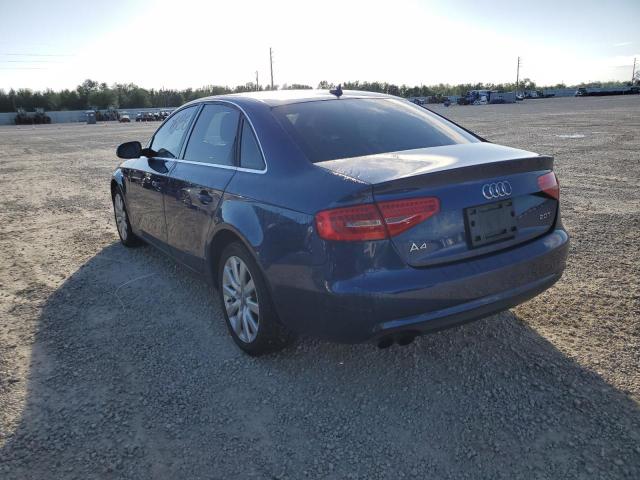 WAUAFAFL3DN045725 - 2013 AUDI A4 PREMIUM BLUE photo 3