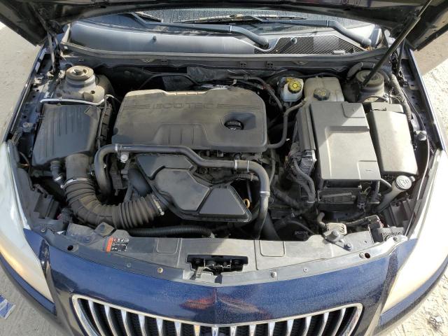 2G4GR5EK0C9135917 - 2012 BUICK REGAL BLUE photo 7