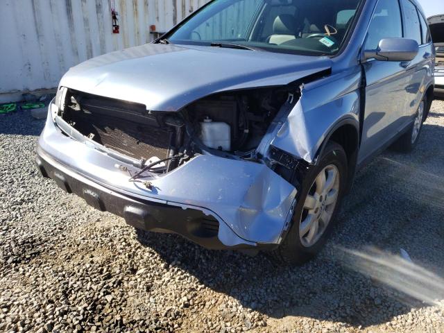 5J6RE38759L023176 - 2009 HONDA CR-V EXL BLUE photo 9