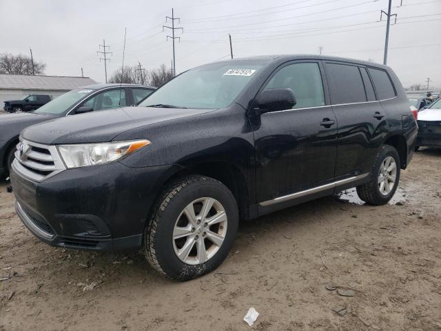 5TDZA3EH6CS023420 - 2012 TOYOTA HIGHLANDER BLACK photo 1